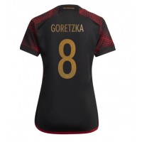 Germany Leon Goretzka #8 Replica Away Shirt Ladies World Cup 2022 Short Sleeve